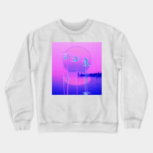 VHS retrowave palms Crewneck Sweatshirt